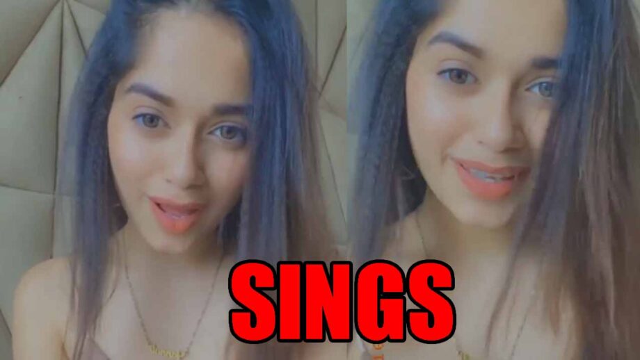 Jannat Zubair sings for her fans, video goes viral