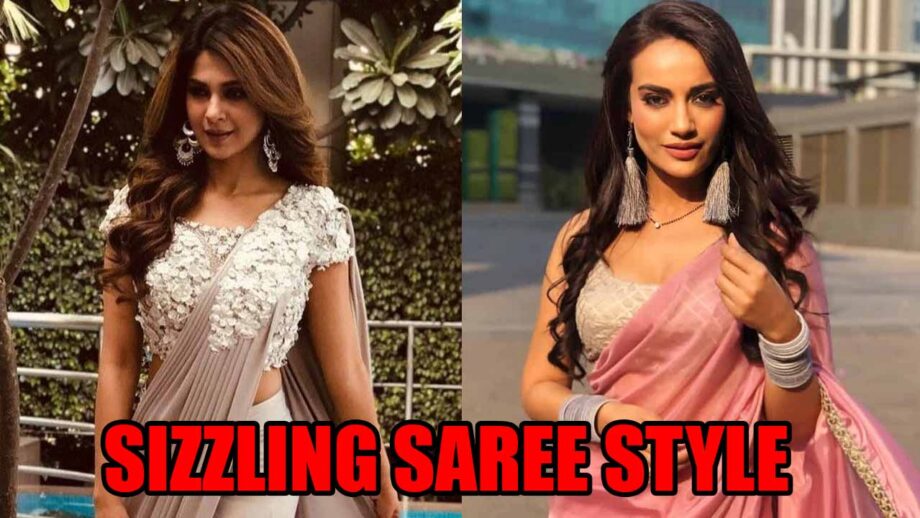 Jennifer Winget And Surbhi Jyoti Know How to Carry Hot And Sizzling Saree Style