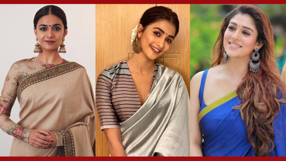 Nayanthara VS Pooja Hegde VS Keerthy Suresh: Who Wore Embellished Saree Better?