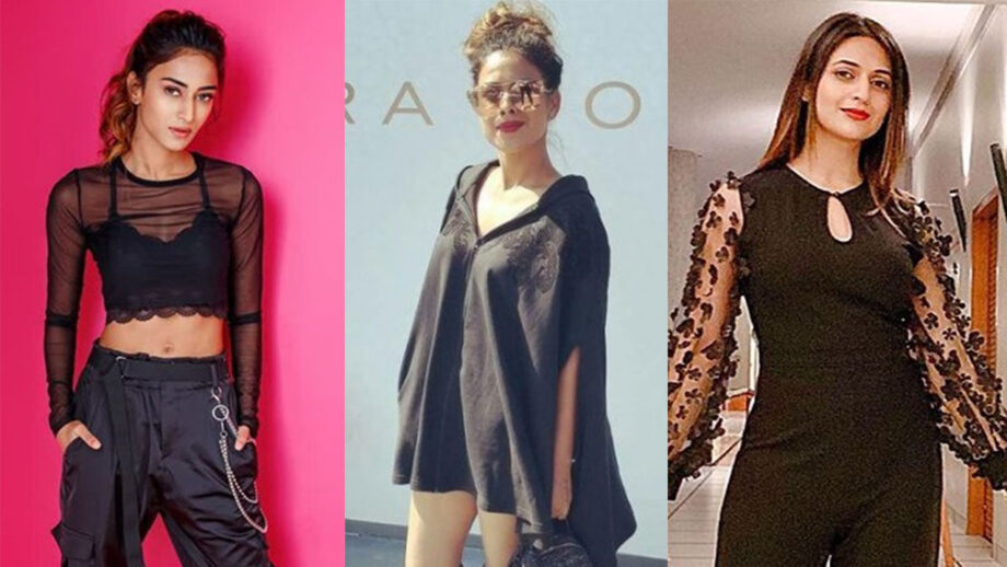 Nia Sharma, Erica Fernandes, Divyanka Tripathi's Black Looks Can Never Go Wrong!