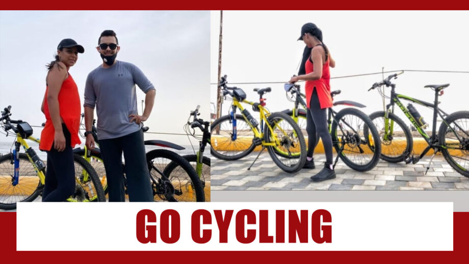 Nia Sharma goes cycling with Aditya Narayan 2