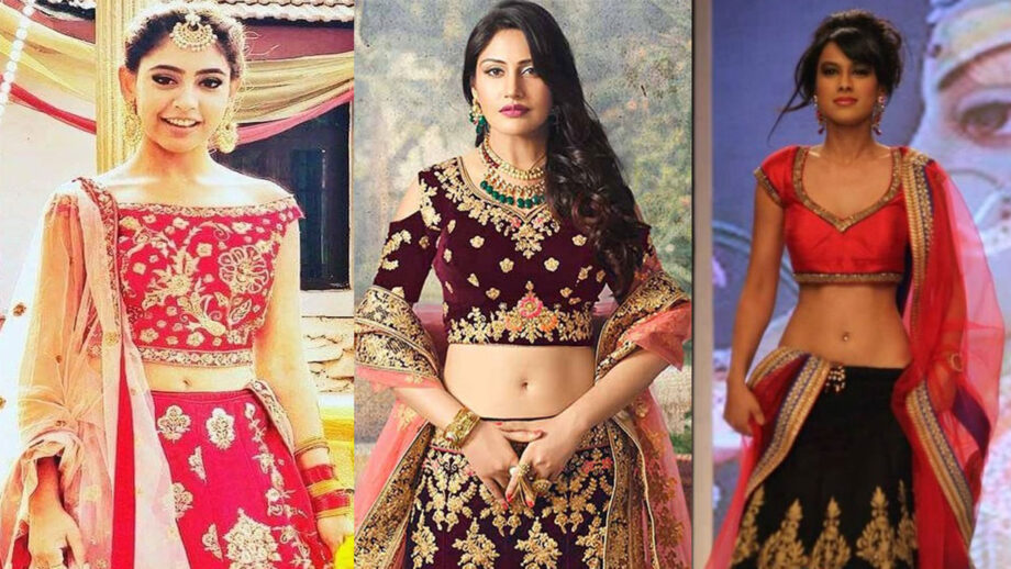 Nia Sharma, Niti Taylor And Surbhi Chandna's Gorgeous Designer Lehengas That You Can't Stop Wearing 7