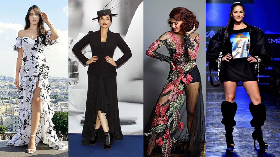 Nora Fatehi, Aishwarya Rai Bachchan, Jacqueline Fernandez, Sunny Leone: Best Sartorial Looks Of Bollywood Style Divas 8