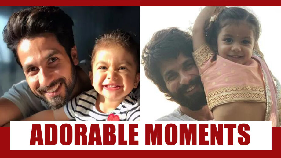 Shahid Kapoor Adorable Moments With Daughter