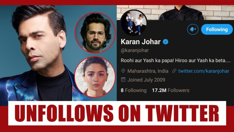 SHOCKING: Did Karan Johar unfollow Alia Bhatt, Varun Dhawan on Twitter?
