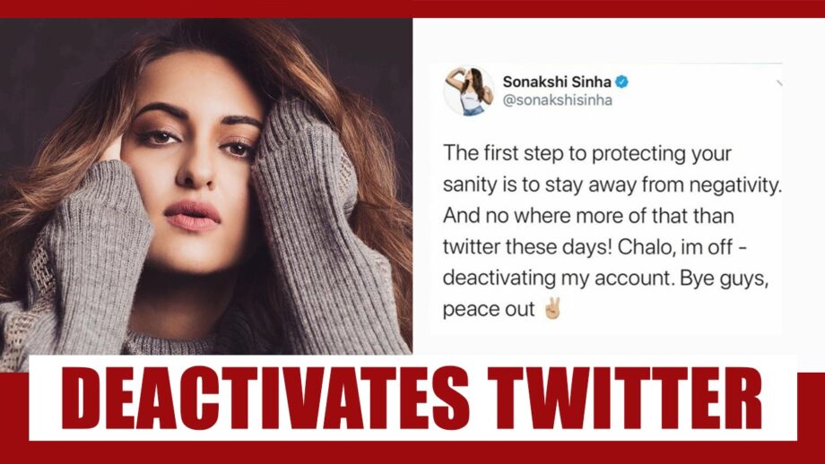 Sonakshi Sinha deactivates her Twitter account; is nepotism backlash the reason?