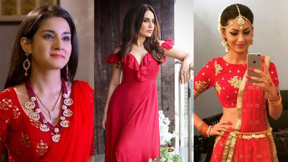 Surbhi Jyoti, Sriti Jha, Aditi Rathore: Who looks HOT in red?