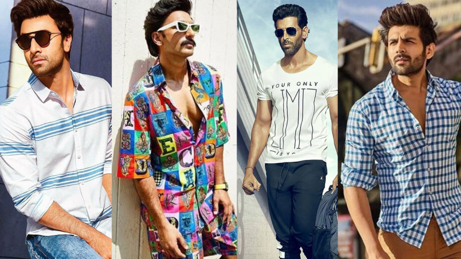 Take Cues For The Perfect Summer Dress From Ranbir Kapoor, Ranveer Singh, Hrithik Roshan, And Kartik Aaryan 8