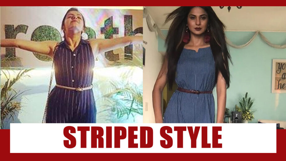 Take Cues From Jennifer Winget And Shrenu Parikh To Style Your Striped Outfits