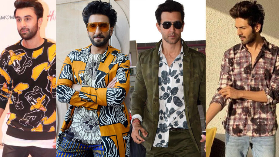 Take Cues From Ranbir Kapoor, Ranveer Singh, Hrithik Roshan, Kartik Aaryan To Style Your Printed Outfits 8