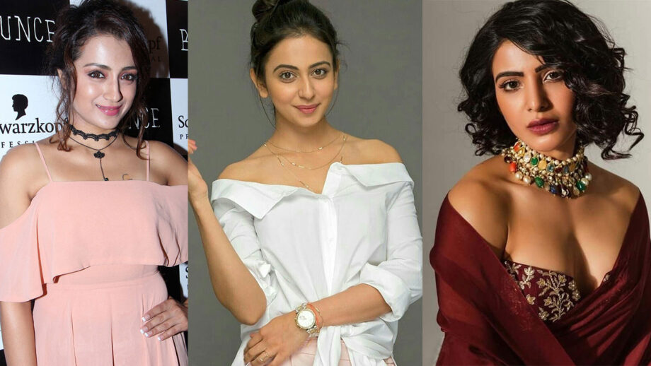 Trisha Krishnan, Rakul Preet Singh, Samantha Akkineni: How Celebs Show Off Their Off-Shoulder Look? 6