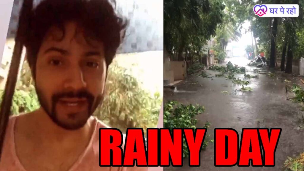 Varun Dhawan shares latest video with fans, enjoys rainy day