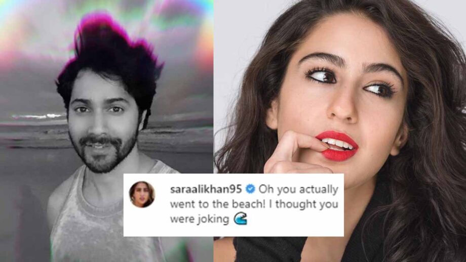 Varun Dhawan shares rainbow beach picture, 'surprised' Sara Ali Khan comments in awe 1