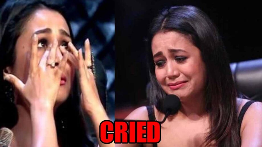Why did Neha Kakkar cry on the sets of Indian Idol?
