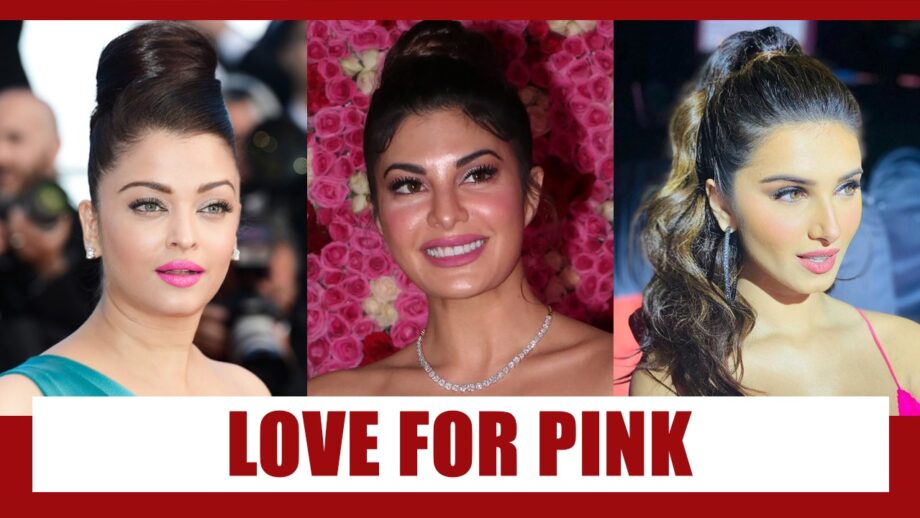 A die-hard PINK lipstick fan? Aishwarya Rai Bachchan, Jacqueline Fernandez and Tara Sutaria’s different shades 3