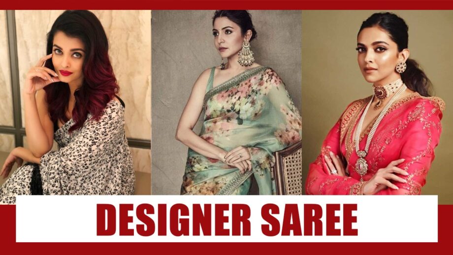 Aishwarya Rai Bachchan Vs Anushka Sharma Vs Deepika Padukone: Who looks the MOST ELEGANT in a designer saree? 3