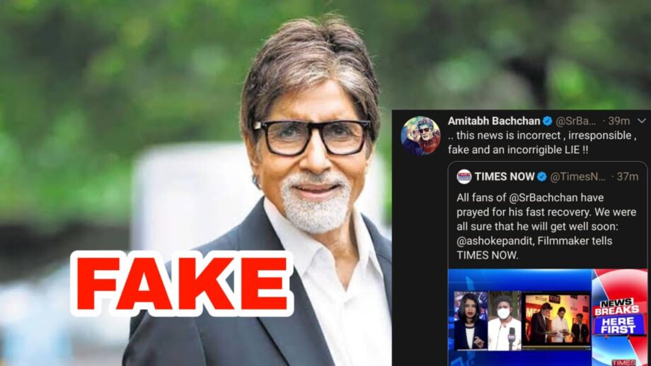 Amitabh Bachchan denies media reports of being Covid 19 negative