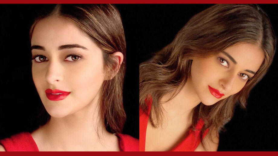Ananya Panday looks stunning in latest picture with red lipstick