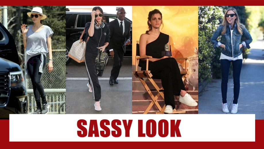 Angelina Jolie, Megan Fox, Emma Watson, Scarlett Johansson: Sassy Look In Sneakers