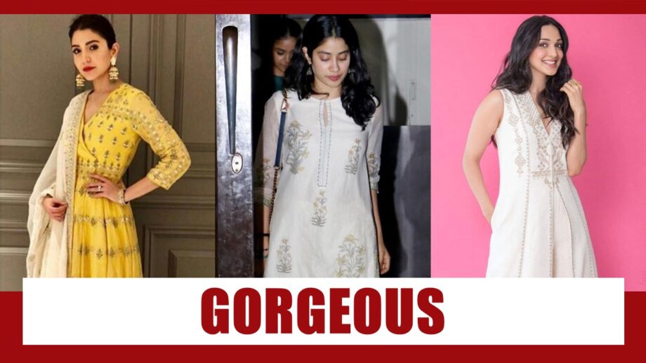 Anushka Sharma, Janhvi Kapoor, Kiara Advani In Anita Dongre Salwar Suit: Who Looks Gorgeous? 3