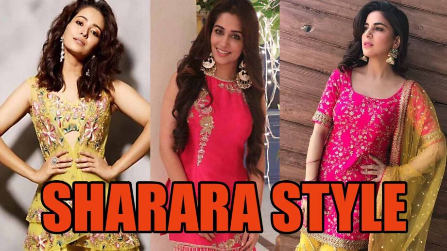 Modern Sharara Style: Asha Negi, Dipika Kakar And Shraddha Arya Looking Like A Gleam Of Sunshine