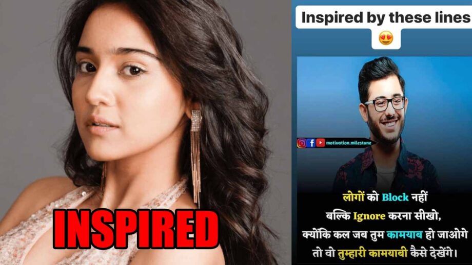 Ashi Singh aka Yasmine gets inspired by CarryMinati, says 'don't block people, ignore them' 1