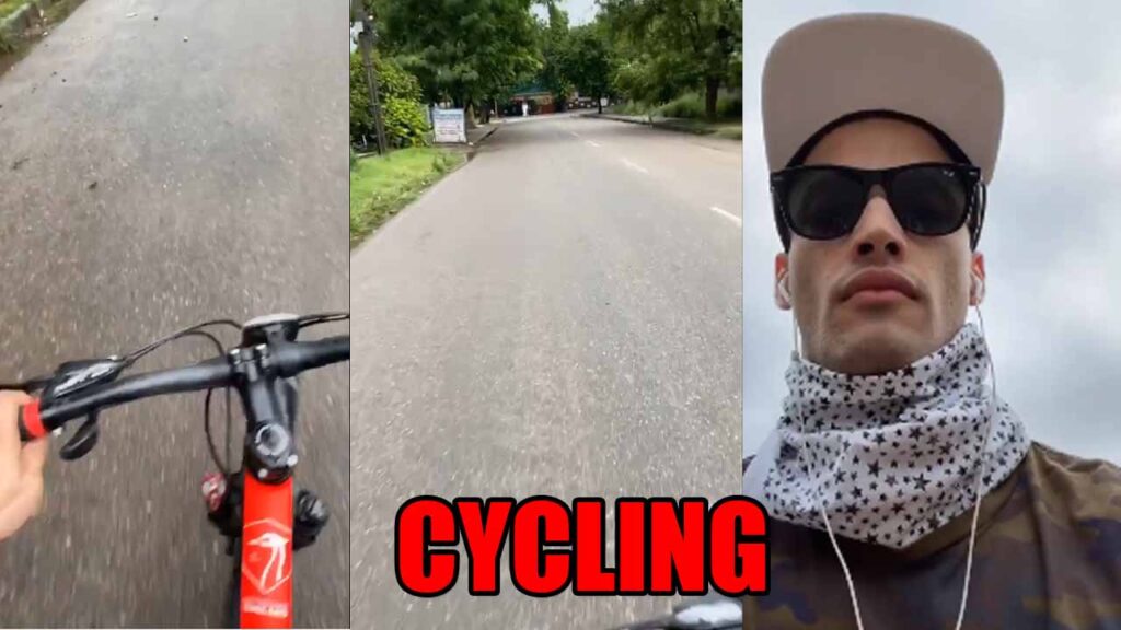 Asim Riaz enjoys cycling, shares videos