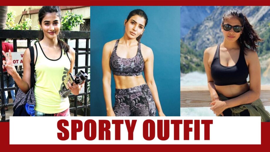 Athleisure: Pick The Right Sporty Outfit Ideas From Pooja Hegde, Samantha Akkineni, Malavika Mohanan 3