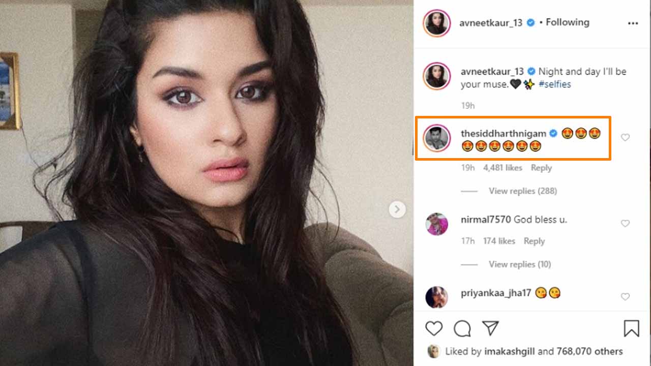 Avneet Kaur posts latest selfies, Siddharth Nigam is in love with them ...