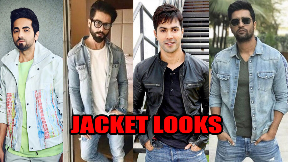 Ayushmann Khurrana, Shahid Kapoor, Varun Dhawan, and Vicky Kaushal know how to style in a jacket