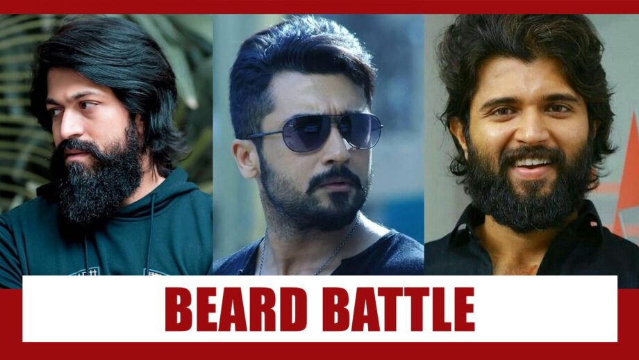 Beard Battle: Yash, Suriya and Vijay Deverakonda's Bearded Looks Are Awwmazing! 3