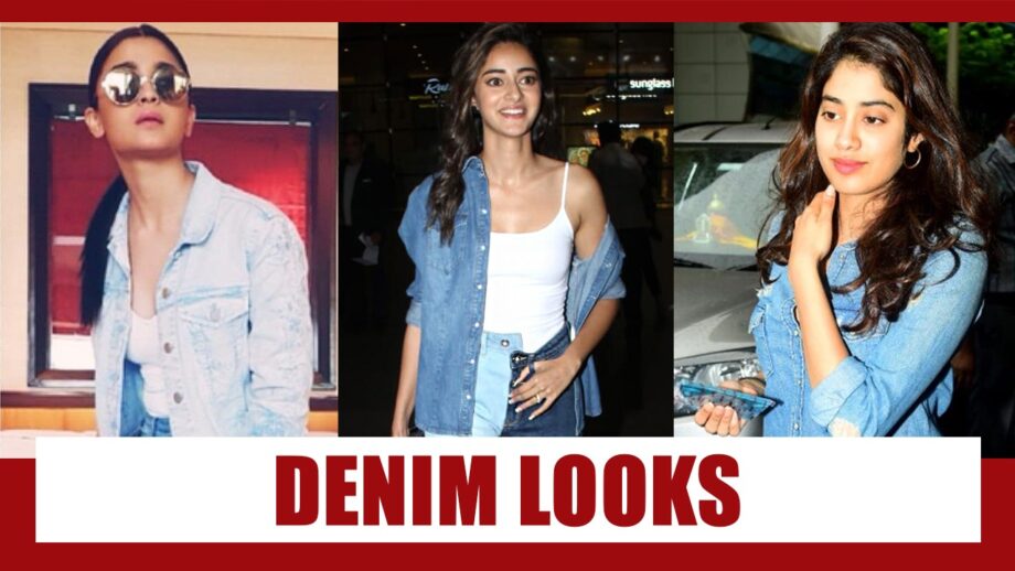 Best Of Denim Looks From Alia Bhatt, Ananya Panday And Janhvi Kapoor 3