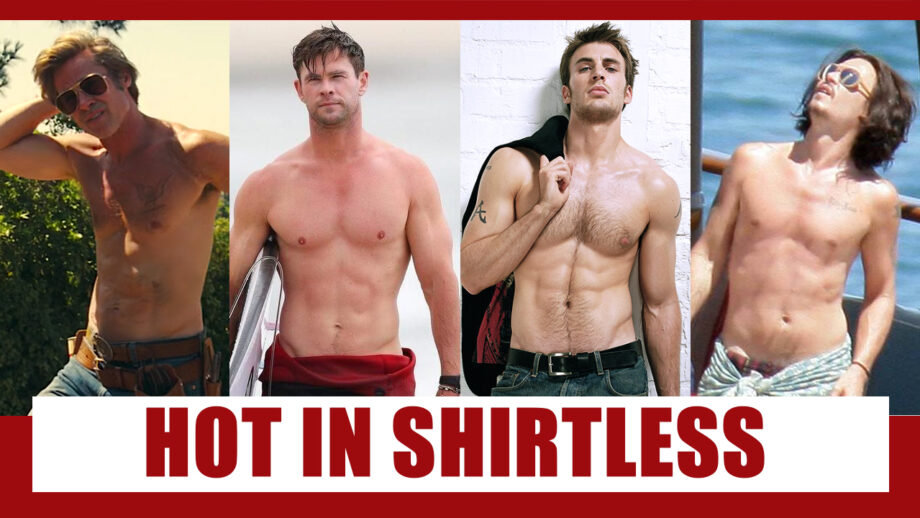 Brad Pitt, Chris Hemsworth, Chris Evans, Johnny Depp: Hot In Shirtless?