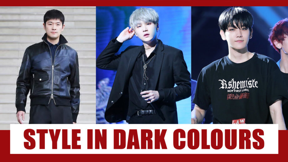 Chang Kiha, Suga, Baekhyun Make Perfect Style Statement In Dark Colours