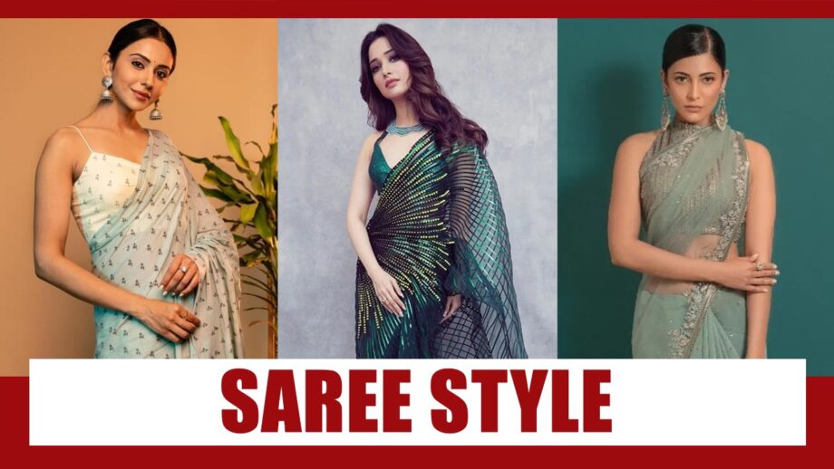 Classy As Always In Saree: Rakul Preet Singh, Tamannaah Bhatia And Shruti Hassan That Will Inspire You