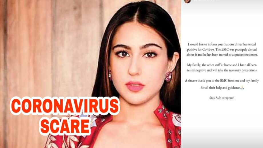 Coronavirus scare: Sara Ali Khan's driver tests positive for Covid-19, read details