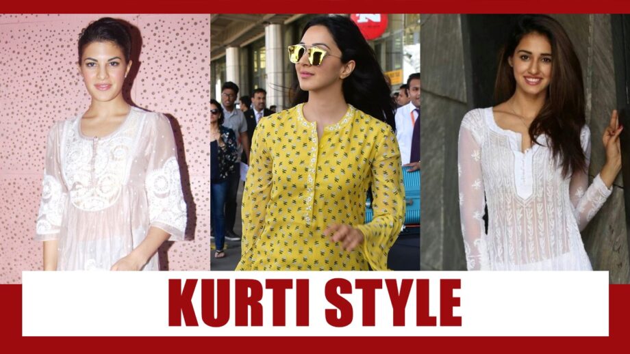 Desi In Kurti: Jacqueline Fernandez, Kiara Advani And Disha Patani Know Different Style To Wear Kurti
