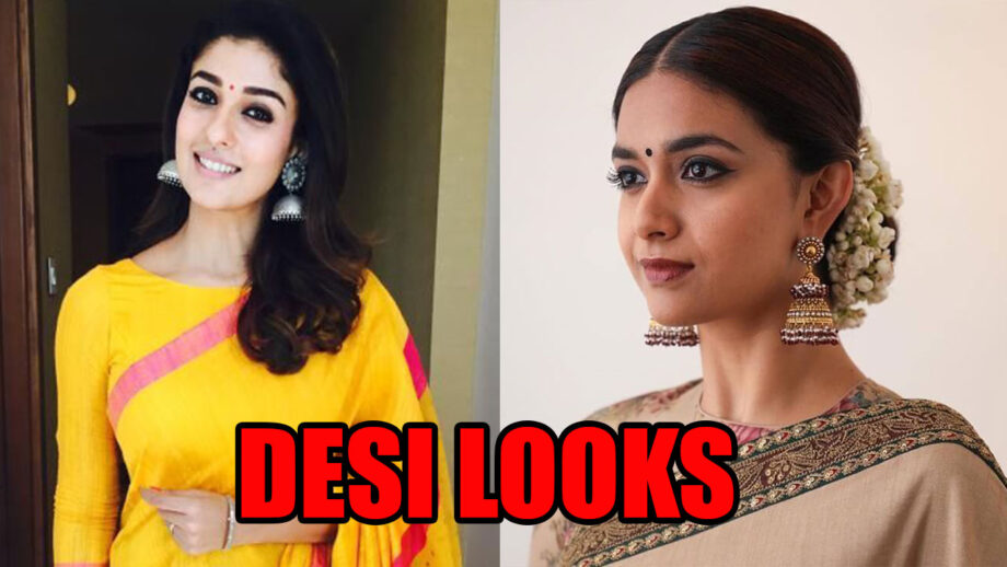 Desi Tadka: Add Elegance To Your Desi Looks With A Jhumka Like Keerthy Suresh and Nayanthara 2
