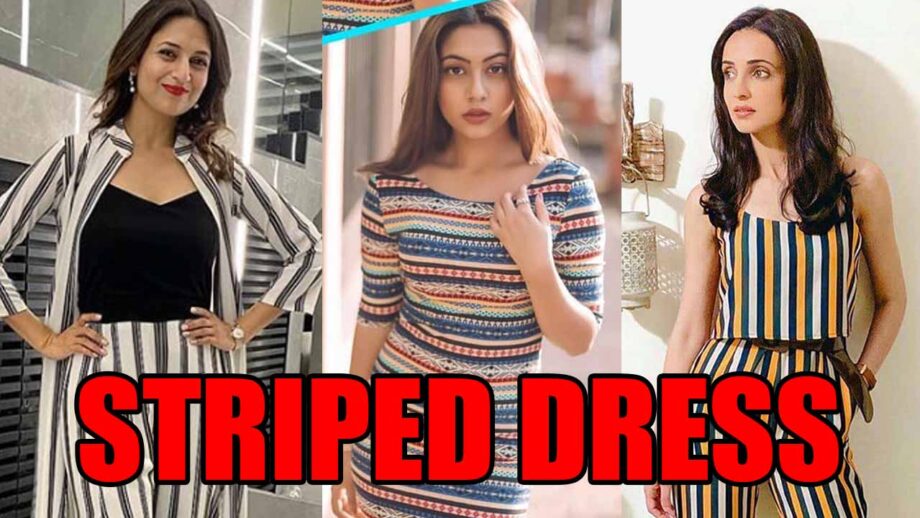 Divyanka Tripathi, Reem Shaikh and Sanaya Irani's striped dress is all you need for the coming winter season!
