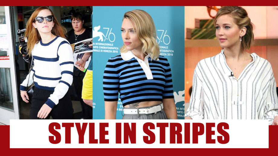 Emma Watson, Scarlett Johannson, Jennifer Lawrence: Styling Tips On How To Wear Stripes
