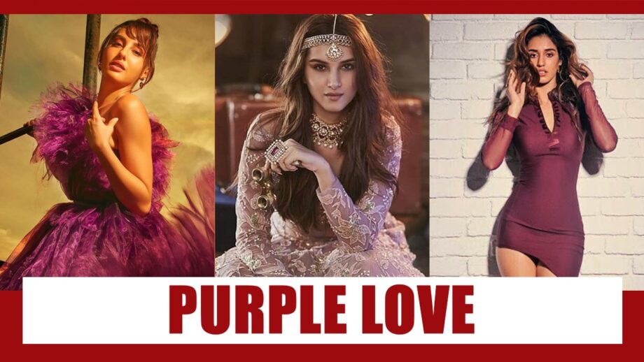 Fall In Love With PURPLE: Nora Fatehi, Tara Sutaria And Disha Patani's Purple Outfits That Will Inspire You 3
