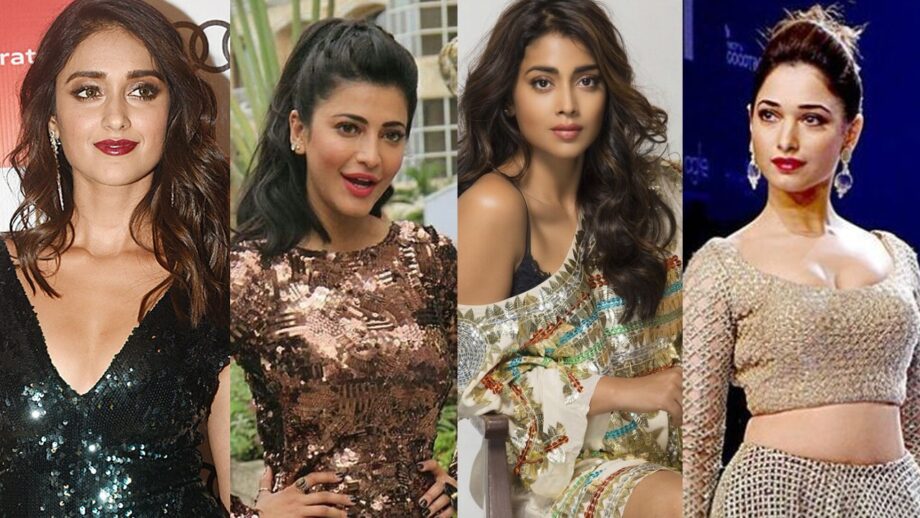 Fashion statement: Ileana D'Cruz, Shruti Haasan, Shriya Saran & Tamannaah Bhatia's love for sequinned outfits 4