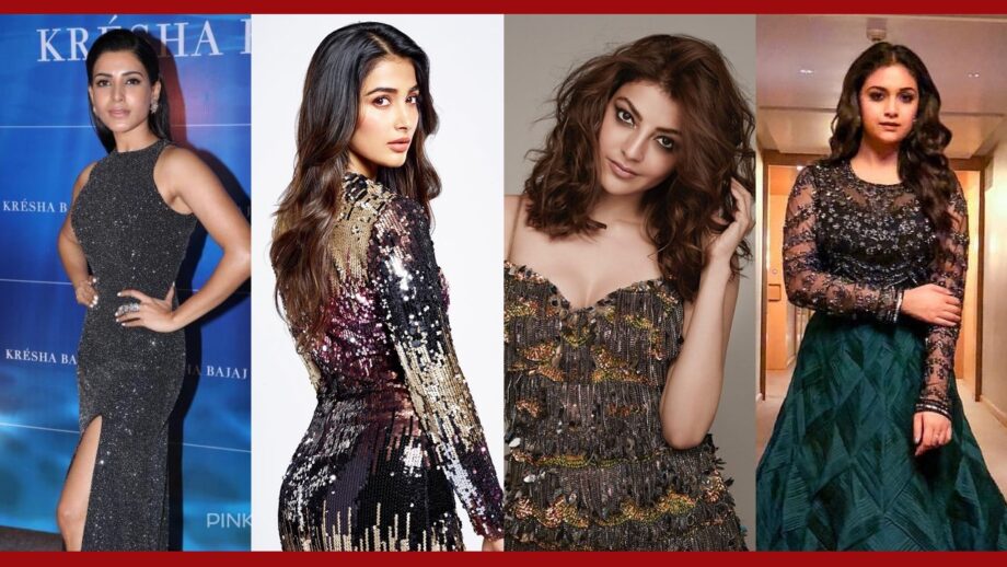 Fashion Statement: Samatha Akinenni, Pooja Hegde, Kajal Aggarwal, Keerthy Suresh's Love For Sequined Outfits 4