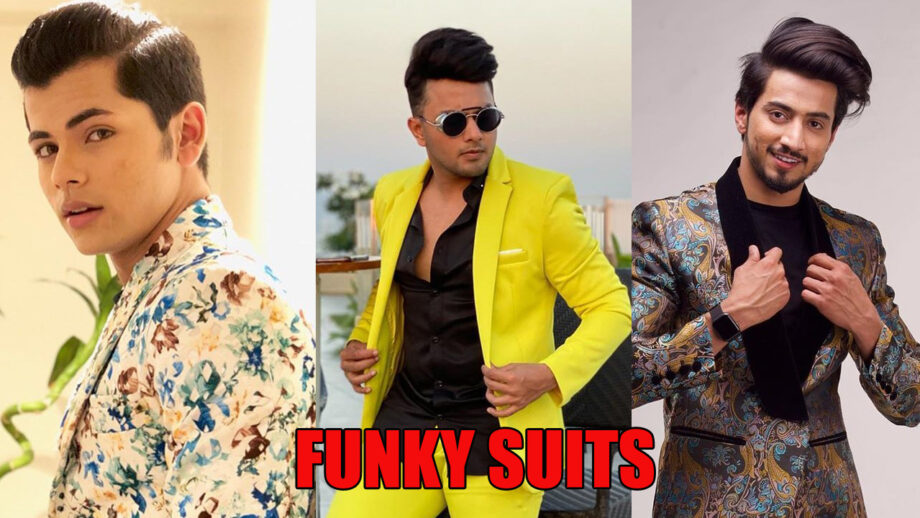 Funky suit looks to steal from Siddharth Nigam, Awez Darbar and Faisu