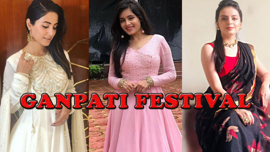 Ganpati Special: Hina Khan, Rhea Sharma, Shrenu Parikh: Check Out Your Favourite Look For Ganpati Festival