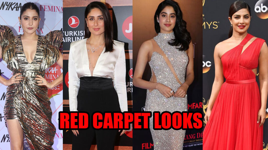 Glamorous Red Carpet Moments of Anushka Sharma, Kareena Kapoor, Janhvi Kapoor, and Priyanka Chopra
