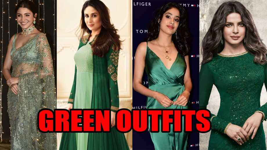 Go Green! Anushka Sharma, Kareena Kapoor, Janhvi Kapoor, Priyanka Chopra's Stylish Ways To Wear Green 4