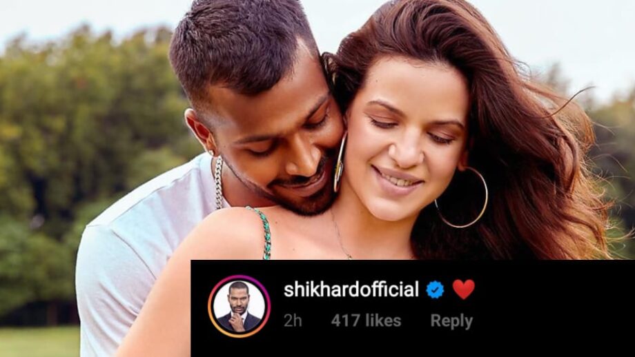 Hardik Pandya's latest photo with wifey Natasa Stankovic sets internet on fire, teammate Shikhar Dhawan comments