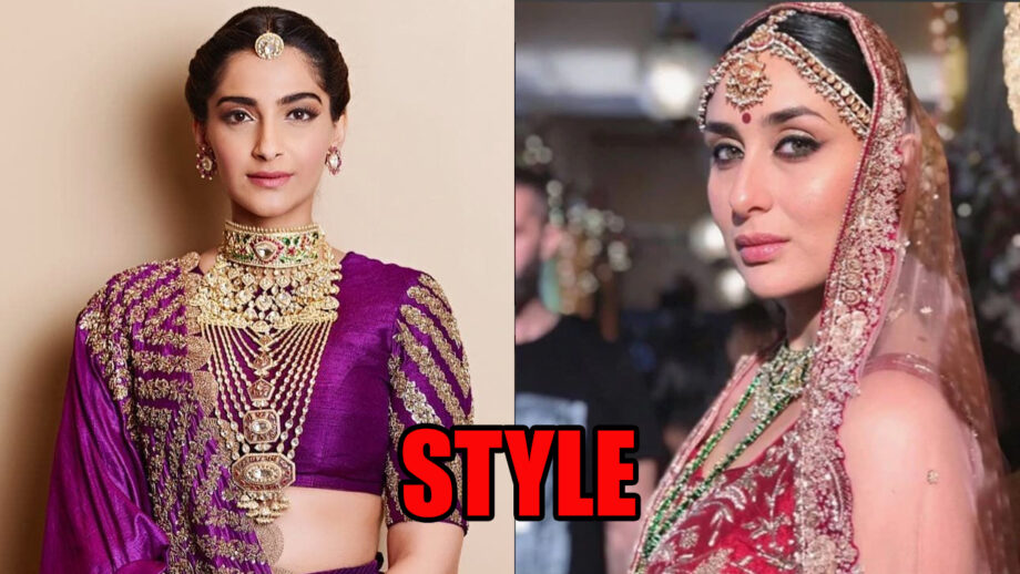 Here's How Sonam Kapoor And Kareena Kapoor styled lehenga with gemstone jewellery