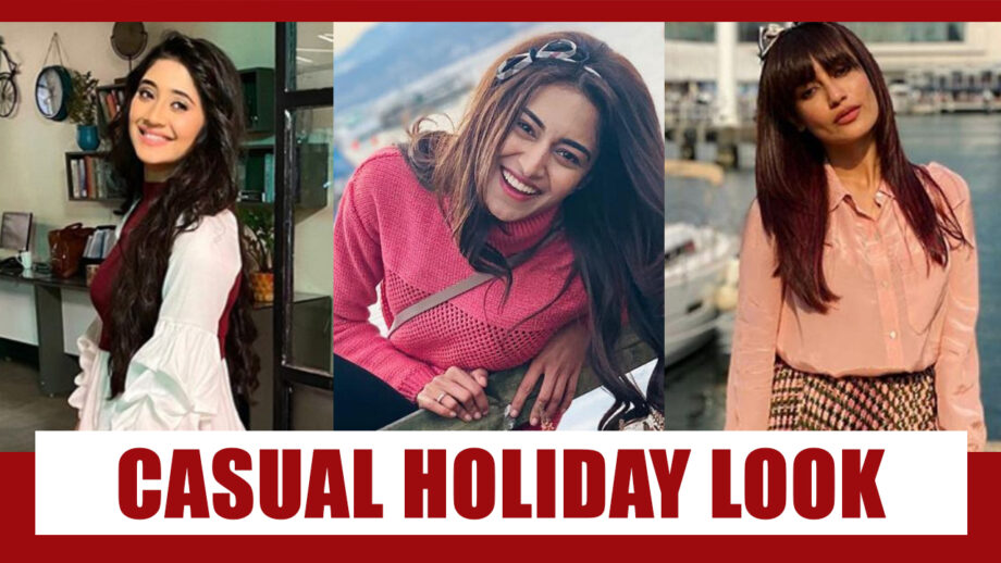 Holiday Fashion: Enjoy Your Holiday In Casuals Like Shivangi Joshi, Erica Fernandes and Surbhi Jyoti